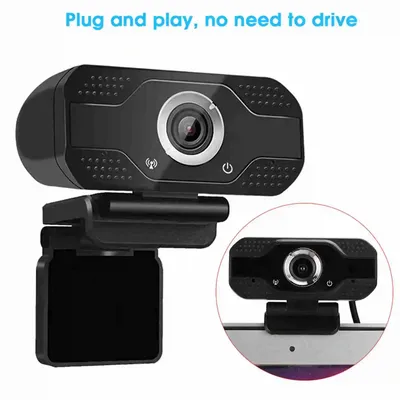 1080P Desktop Computer Camera USB Online Class Webcam with Microphone Computer Camera Drive Camera