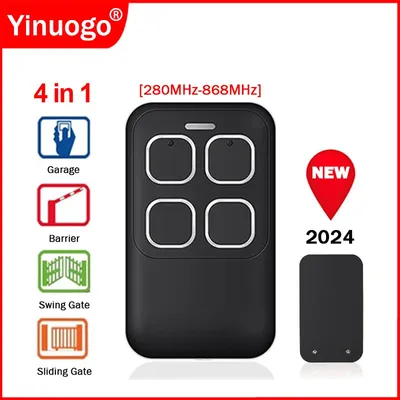 Multifrequency Garage Door Remote Control Duplicator 287-868MHz Garage Door Keychain for Barrier