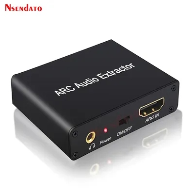 HDMI ARC Audio Extractor DAC ARC L/R Coaxial SPDIF Jack Extractor Return Channel Converter For Fiber