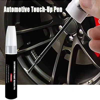 Automotive Wheel Touch-Up Pen Paint Repair Pen Gloss Black Matte Black Silver Grey Automotive Paint