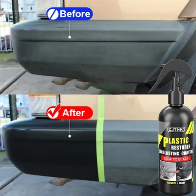 Car Plastic Restorer Coating Agent Auto Plastic Rubber Exterior Repair Clean Refresh Restoration