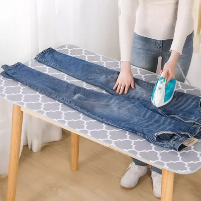 Portable Ironing Mat Travel Laundry Pad Clothes Protector Board Heat Resistant Blanket Mesh Press