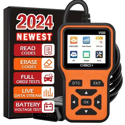 Car OBD2 Scanner Diagnostic Tool Code Reader, Car Voltage Tester Engine Fault Code Scanner, Charging