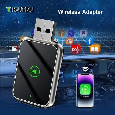 Wireless Carplay Adapter Mini Box Wireless Adapter USB Plug And Play Bluetooth WiFi Fast Connection