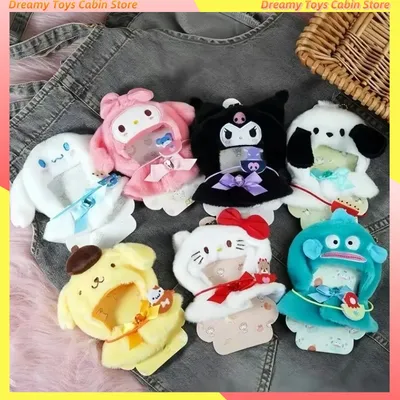 17cm Doll Clothes Kuromi Melody Cape Skirt Suit Clothes V1 V2 V3 EXO Decorative Backpack Outfit