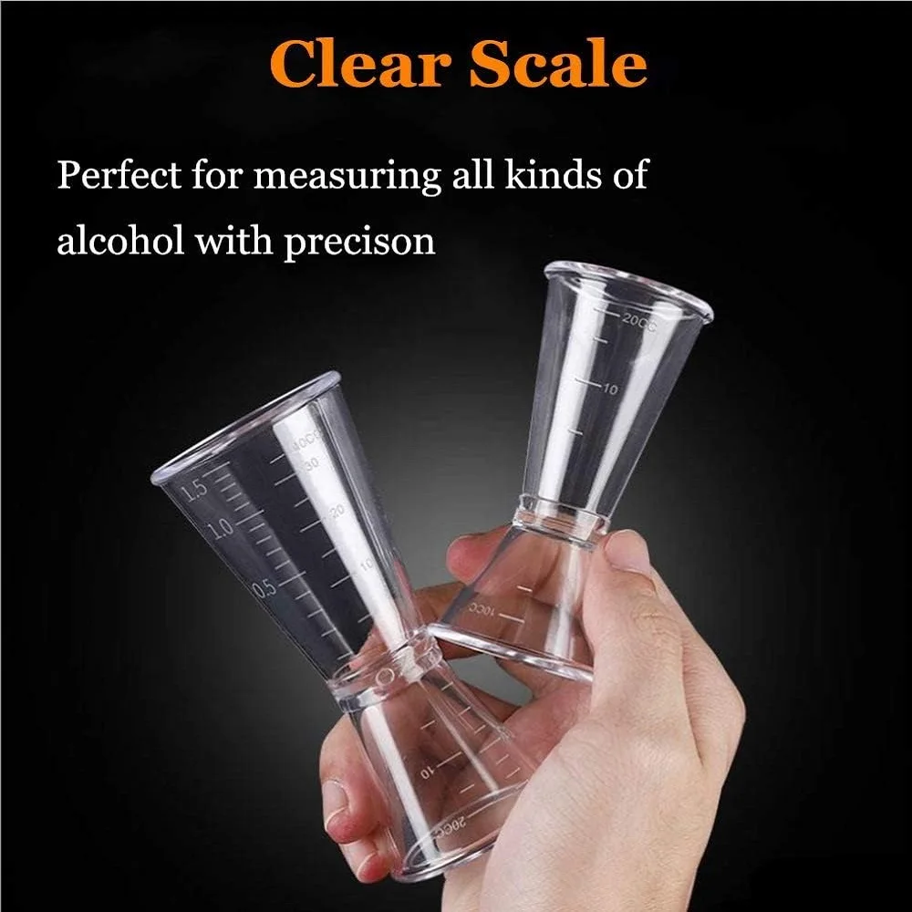 2pcs/set Double-headed Ounce Measuring Cup Cocktail Ounce Cup Milk Tea Shop Dedicated Ounce Liquor Cup Cocktail Bar Utensils
