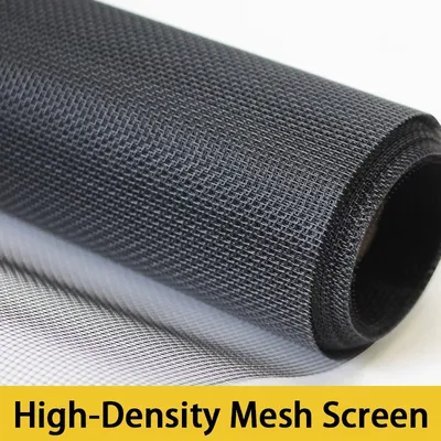 Black Nano PP Mesh Screen – Anti-Mosquito, Breathable, Light-Transmitting for DIY & Multi-Purpose