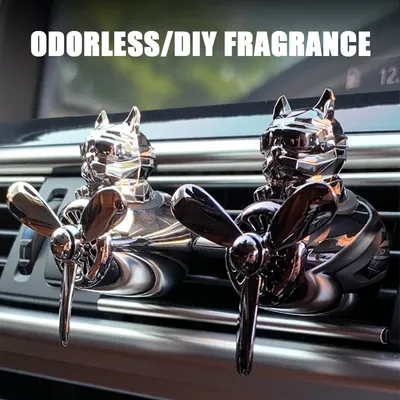 DIY perfume odorless ornaments airplane pilot bulldog car air fresheners decorations accessories