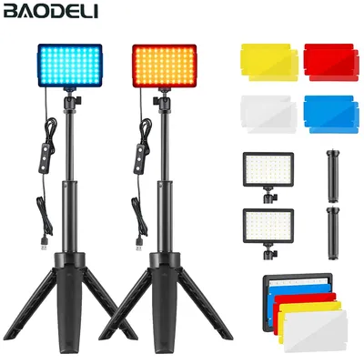 Photography LED Video Light Panel Lighting Photo Studio Lamp Kit For Shoot Live Streaming Youbube