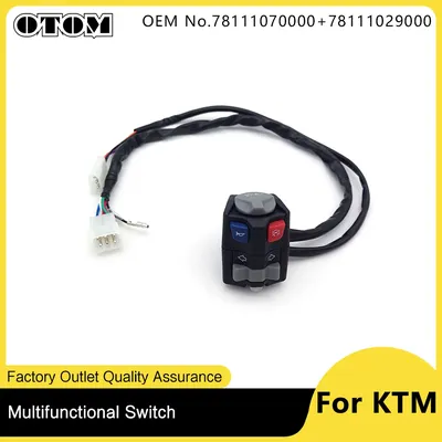 For KTM Enduro Motorcycle Engine Stop Kill Headlight Beam Horn Combination Switch Turn Signal On Off