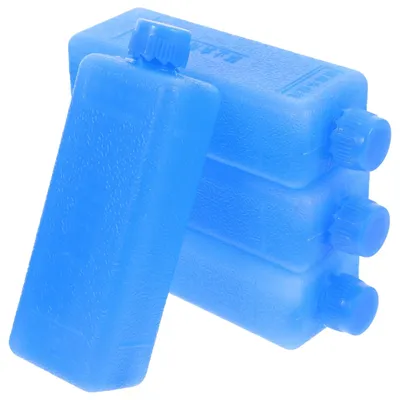 4pcs Ice Packs Reusable Gel Freezer Ice Blocks For Air Conditioner Fan Cooler Pack Water Injection