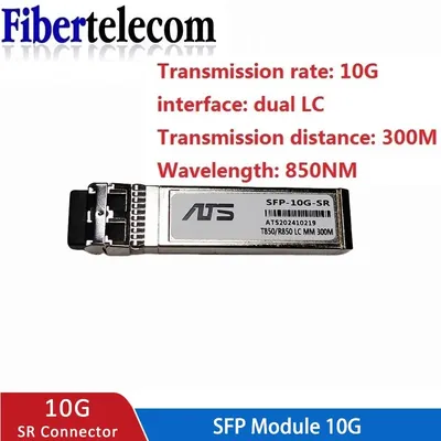 10G SFP+ duplex LC SFP Module Multi-Mode 850nm 300m SFP-10G-SR with Cisco/Mikrotik/Huawei Switch