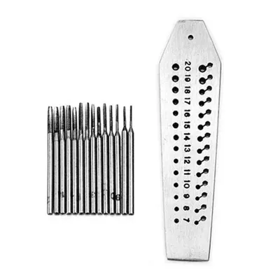 15Pcs Jewellers Watchmakers Tap & Die Mini Micro Screw Plate Set 14 Pieces 0.7-2mm Alloy Steel Watch & Jeweller Repair Tool