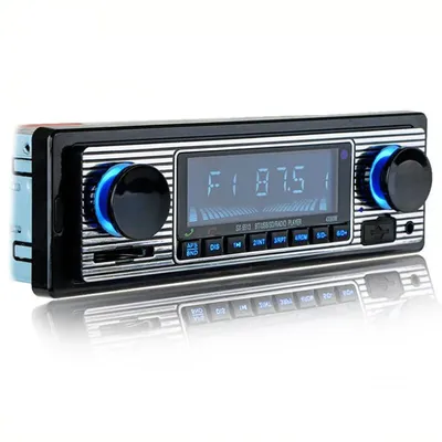 Auto Radio Bluetooth-compatible Vintage Wireless MP3 Multimedia Player Classic Stereo Audio Player