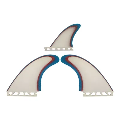 New 2+1 Future Three Patchwork Color 5.15inch 5.51inch Fiberglass Surfboard Propeller Fins Can be