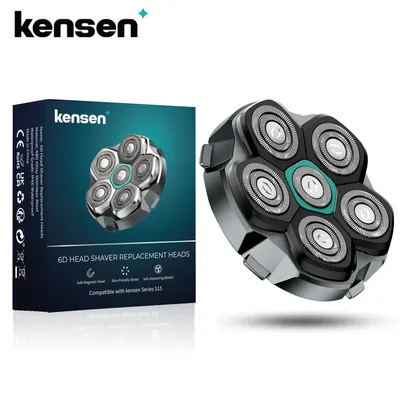 KENSEN Replaceable blade for S15 Head Shaver 6D Magnetic Razor Head Waterproof Stainless Steel Razor Blade for FK-8750 Cutter