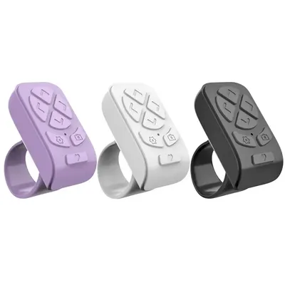 Portable Wireless Bluetooths-compatible Remote Control Fingertip Selfie Video Controller Automatic Page Browsing For Phone