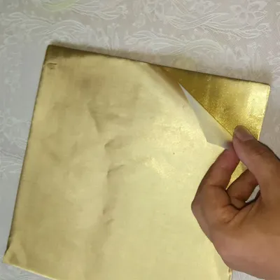 200pcs 20*20cm Gold Aluminium Foil Wrapper Paper Wedding Chocolate Paper Candy Wrapping Paper Sheets