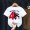 Summer Kid Tshirt 2 3 4 5 6 7 8 Marvel Spiderman Birthday Gift Short Sleeve Children Clothes Baby
