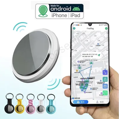 Smart Airtag Bluetooth GPS Tracker Work with Android&iOS System Air Tag Tracker Mini Locator Pet Key