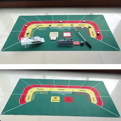 180x90cm Baccarat Poker Game Table Mat Casino Multiplayer Game Kit Non-woven Game Tablecloth Party