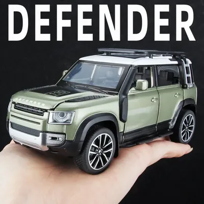 1/32 Diecast Model Car Pullback Vehicle Toy Collection for Land Rover New Defender 110, Gift, with