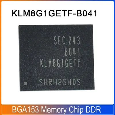 1-5PCS KLM8G1GETF-B041 BGA153 KLM8G1GETF G1GET FKLM B041 8G EMMC 5.1 BGA153 eMMC Memory Chip DDR