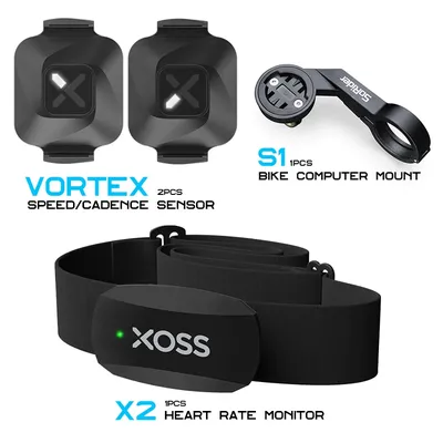 XOSS Vortex Speed Cadence Sensor X2 Heart Rate Monitor S1 Bike Computer GPS Mount For GARMIN