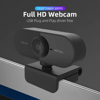 Full HD 1080p Webcam USB With Mic Mini Computer Camera,Flexible Rotatable , for Laptops, Desktop