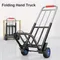Portable Folding Retractable Trolley Folding Hand Truck Handling Household Trailer Shopping Cart
