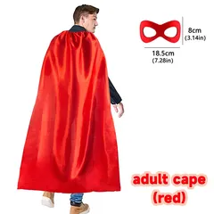 Superhero Capes And Masks For Adults Bulk Men Women Super Hero Costume Halloween Dress Up Party