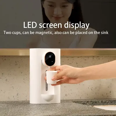 Automatic Mouthwash Dispenser Bottle 540Ml Wall-Mount Smart Senser Touchless Tooth Cleaner With