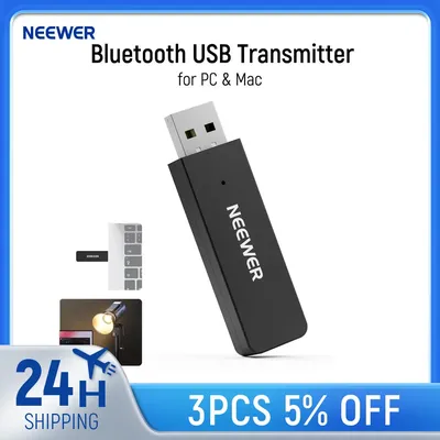 NEEWER Bluetooth USB Transmitter for PC & Mac NW-BT USB Dongle Trigger Remote Control for NEEWER