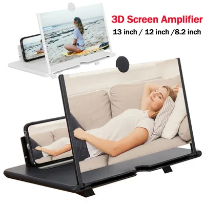 14 inch 3D Screen Amplifier Mobile Phone Screen Video Magnifier HD Expander Projector Smartphone