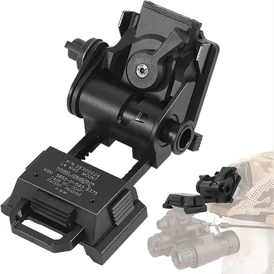 BOOIU L4G24 NVG Metal Helmet Mount Adjustable Metal Aluminum Tactical Helmet For PVS15/18 Night