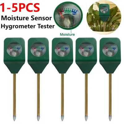 1-5pcs Mini Soil Moisture Meter Metal Probe Gardening Plant Flower Water Analyzer Soil Moisture