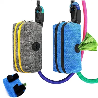 Pet Dog Poop Bag Dispenser Storage Bag Products Pet Waste Bags Carrier Dog Walking Accessories