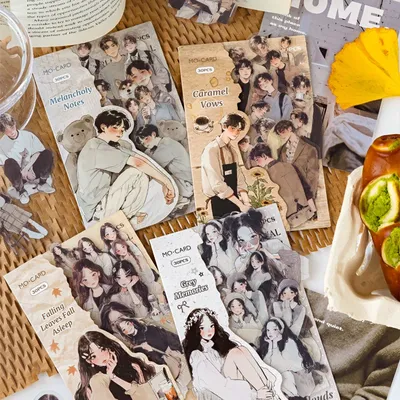 Mr Paper 4Style 30Pcs/bag Romantic Girl Magazine Theme PET Sticker Packaging DIY Manual Material