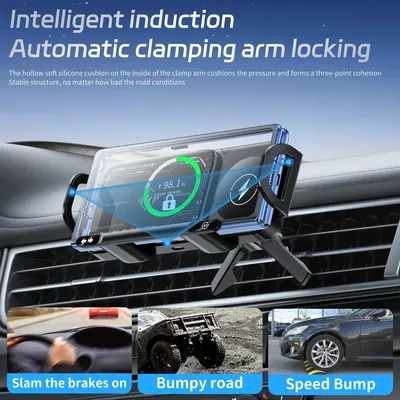 Car Wireless Charger Stand Fold Screen Fast Charging For Samsung Galaxy Z Fold 6 5 4 S24 Ultra