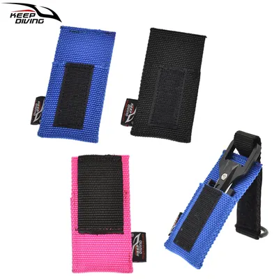 1 pcs Scuba Diving Underwater Cutting Special Knife Cutter Cover Can Be Worn Through 5CM Webbing Wear-resistant Nylon Cover