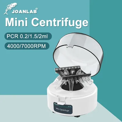 JOANLAB Mini Centrifuge Machine Pcr Plasma Centrifuge Lab Microcentrifuge 4000rpm 7000rpm For