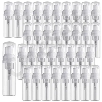 35PCS 30/60ml Plastic Foamer Pump Bottle Empty Face Lashes Cleanser Cosmetic Bottle Soap Dispenser
