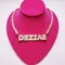 Custom Name Necklace Small Baguette Letter Customized Pendant With 9mm Cuban Chain Name Full Iced