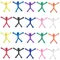 10/20Pcs Mini Man Magnetic Toy Q Man Magnet Cute Rubber Magnets Toy for Kids and Adults Whiteboard