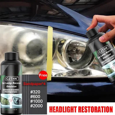 Car Headlight Restoration Polishing Kits Headlamp Scratch Remover Repair Cleaning Paste Remove