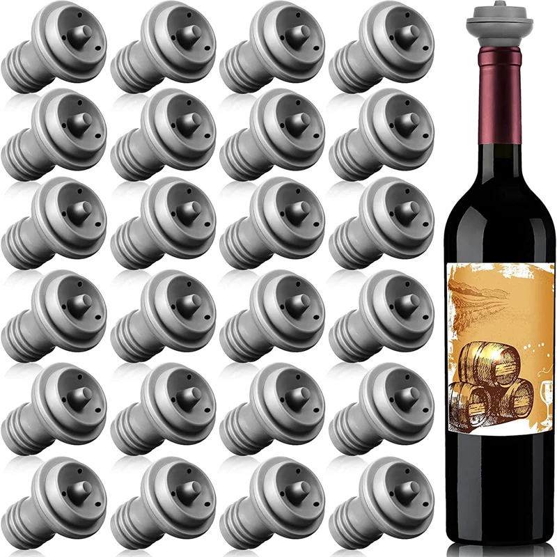 Wine Stopper Resealable Wine Pump Vacuum Stoppers Wine Stopper Silicone Wine Saver Vacuum Stoppers Practical Wine Saver Stoppers