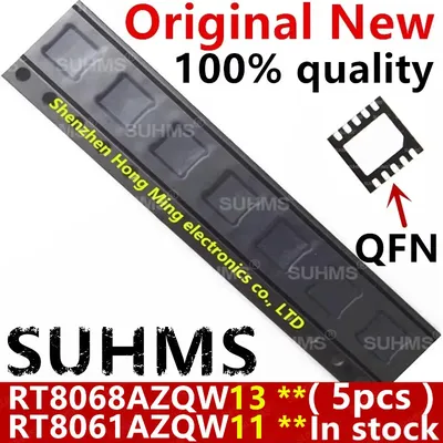 (5piece) 100% New RT8068AZQW RT8068A (13 ED,13 EC 13 EE,11 EF ...) RT8061AZQW RT8061A (11 ED,11