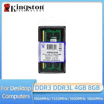 Kingston memory Laptop Ram DDR3L 1.35V DDR3 1.5V 8GB 4GB 1333Mhz 1600Mhz 1866Mhz SO-DIMM PC3-10600