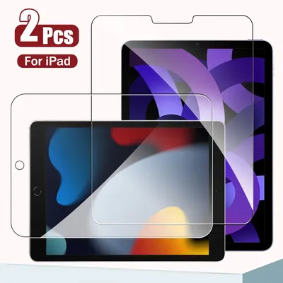 2Pcs Tempered Glass Screen Protector For iPad Air 5 4 Pro 13 11 12.9 Ipad 9th Gen 10th 8th 7th 6th 5
