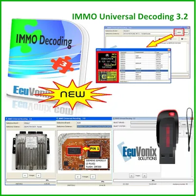 NEW EcuVonix 3.2 IMMO Universal Decoding V3.2 Remove IMMO Off with Keygen Unlimited Crack EcuVonix